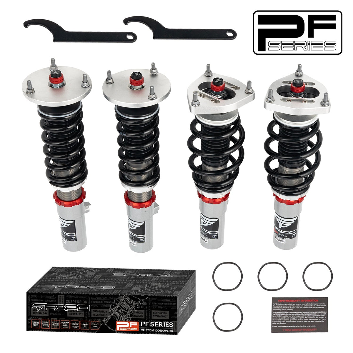 FAPO PF 32-Level Coilovers Porsche Boxster 3rd Gen 981 2012-2016 [PF091830]