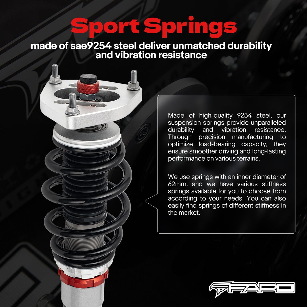 FAPO PF 32-Level Coilovers Nissan 240SX S14 1995-1998 [PF001330]