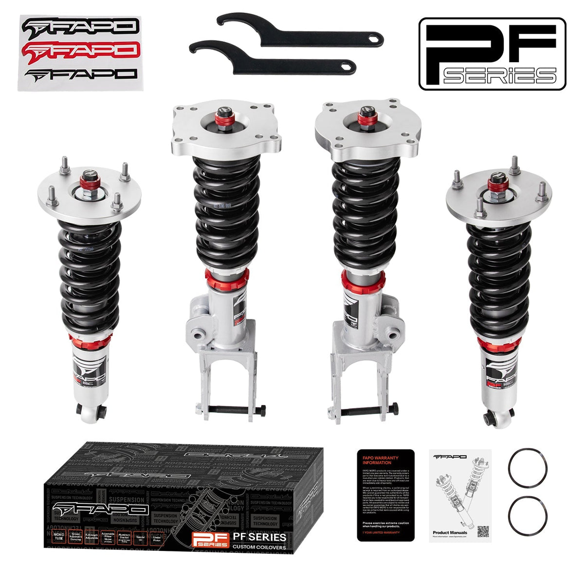 FAPO PF 32-Level Coilovers Volkswagen Touareg 1st Gen 7L 2002-2010 [PF091930]